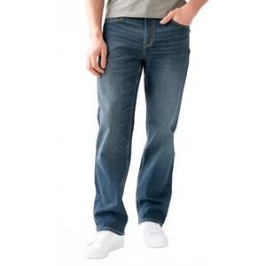 NEW DEVIL-DOG burke relaxed straight jeans in vintage indigo